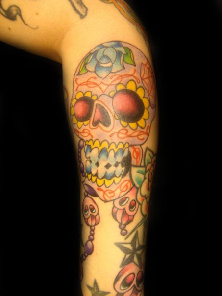 Jimmy Johnson original tattoo Sugar Skull Tattoo